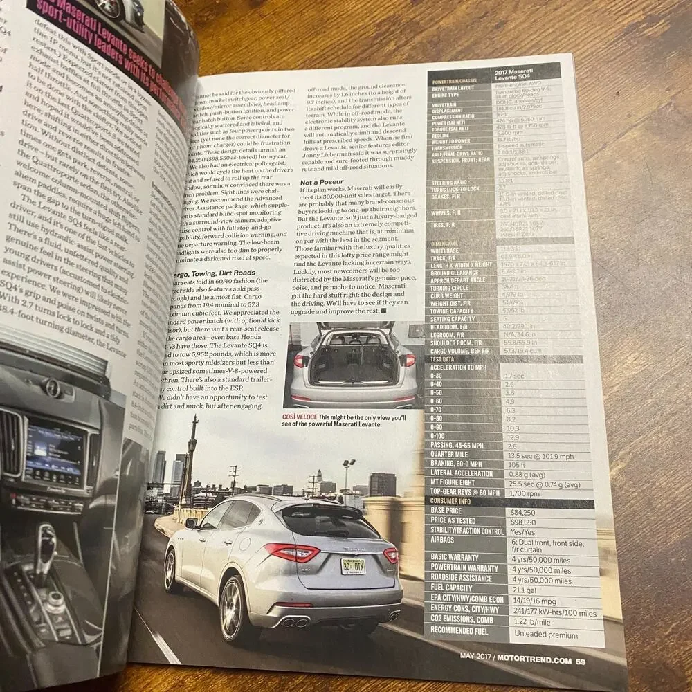 Motor Trend Magazine May 2017 New Whip, Who Dis? 710HP Ferrari Hunter